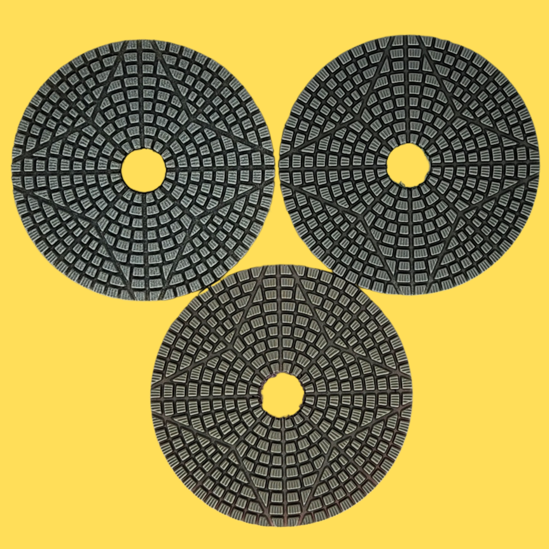 3-Step Wet Polishing Pad Star
