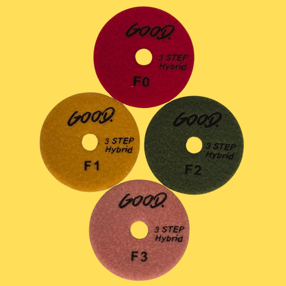 3-Step Wet Polishing Pad Flower