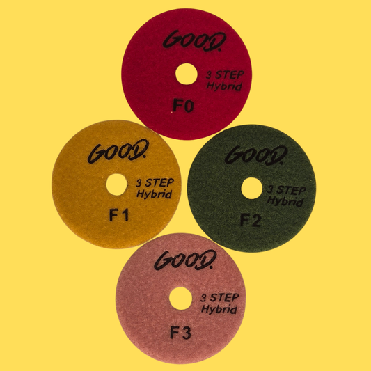 3-Step Wet Polishing Pad Flower